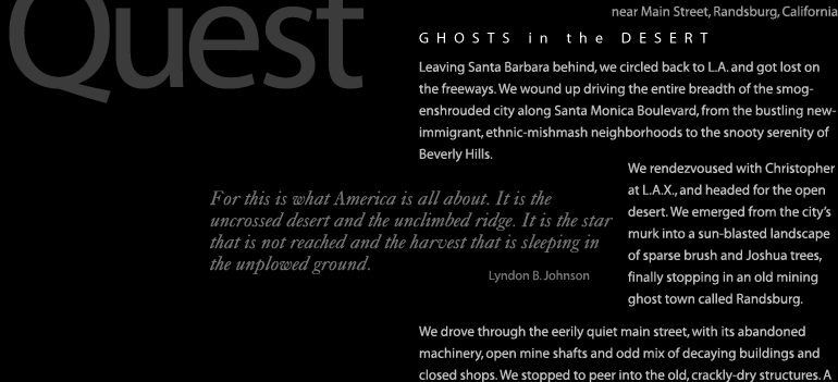 Quest: Ghosts in the Desert