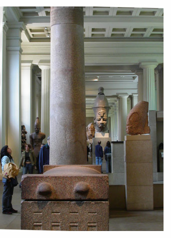 an image of one of the Egyptian rooms, overflowing with neck-straining artefacts of the ancient world...